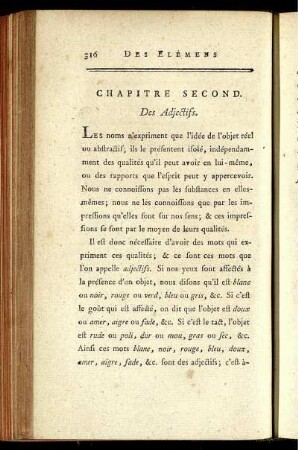 Chapitre second.