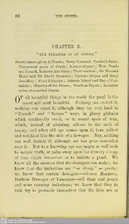 Chapter X. "The treasure of an oyster"