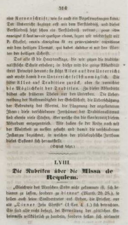514-522 Die Rubriken über die Missa de Requiem