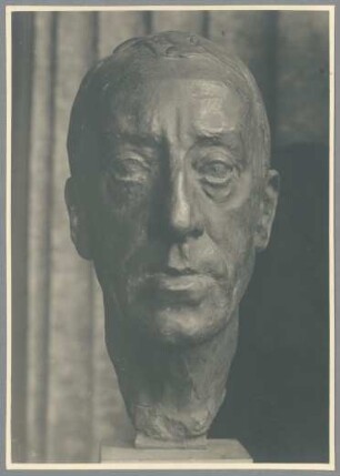 Porträt Henry van de Velde, 1913, Bronze Architekt, Designer
