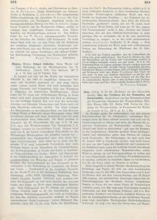 314-315 [Rezension] Stutz, Ulrich, Über das Verfahren bei der Nomination auf Bischofsstühle