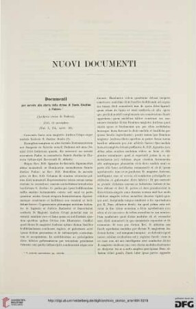 Nuovi documenti