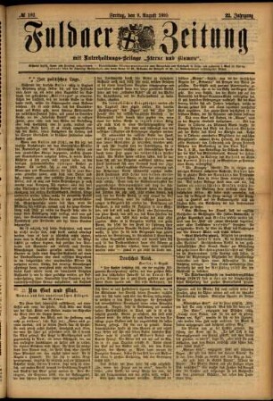 Ausgabe vom Freitag, den 09. August 1895.
