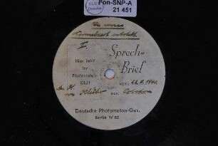Wie unsere Normalzeit entsteht. I. und II. Seite. Sprech-Brief vom 22.8.1940, aus: Potsdam