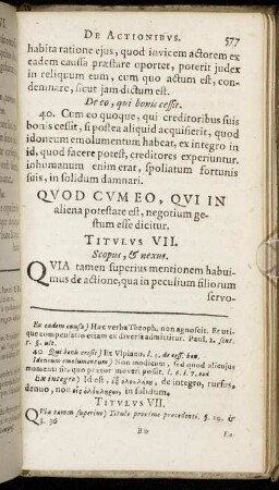 Titulus VII. - Titulus XIII.