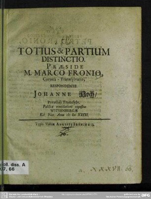 Totius et partium distinctio