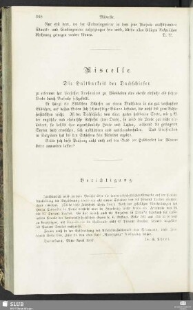 Miscelle