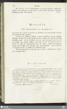 Miscelle