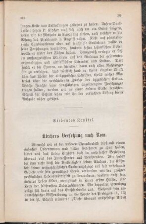 Siebentes Kapitel. Kirchers Versetzung nach Rom.