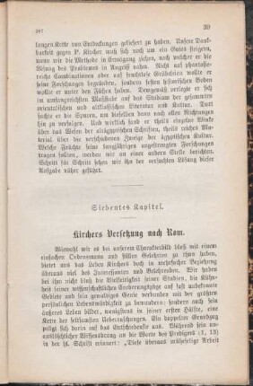 Siebentes Kapitel. Kirchers Versetzung nach Rom.