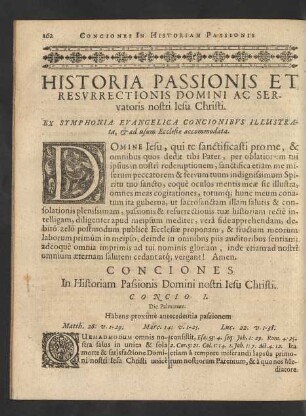 Historia Passionis Et Resvrrectionis Domini Ac Servatoris nostri Iesu Christi.