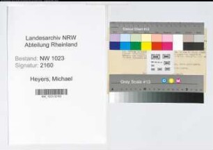 Entnazifizierung Michael Heyers , geb. 26.12.1915 (Bankangestellter)