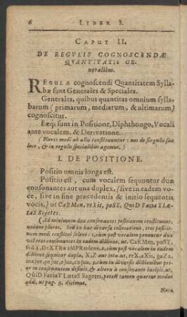 Caput II. De Regulis Cognoscendae Quantitatis Generalibus