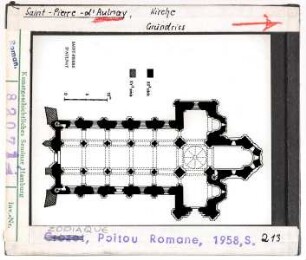 Aulnay, St. Pierre: Grundriss