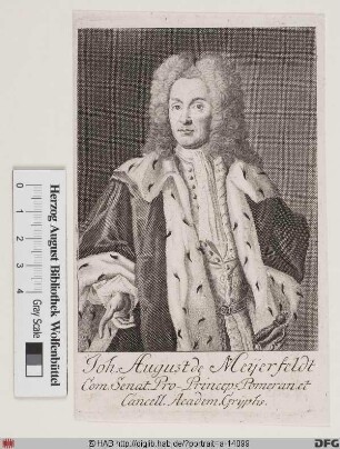 Bildnis Johann August Meyerfeldt (1705 von, 1713 Graf von Nehringen)