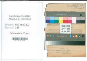 Entnazifizierung Franz Schneiders , geb. 07.12.1902 (Lehrer)