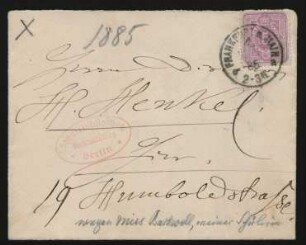 Brief an Heinrich Henkel : 16.11.1885