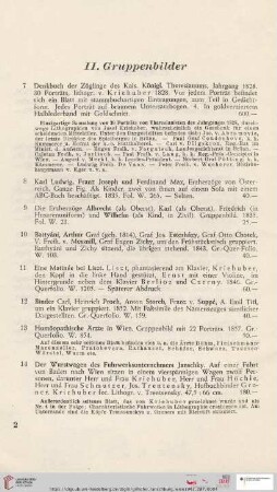 II. Gruppenbilder (Nr. 7-14)