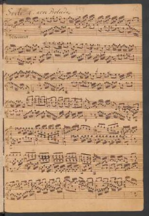Suiten; cemb; F-Dur; BWV 809