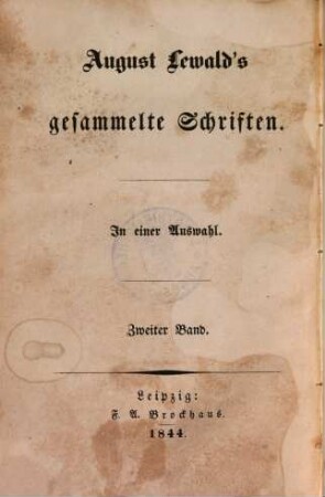 Ein Menschenleben, 2.. Jünglingsjahre