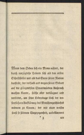 Wenn dem Orden sich ein Mann nähert...