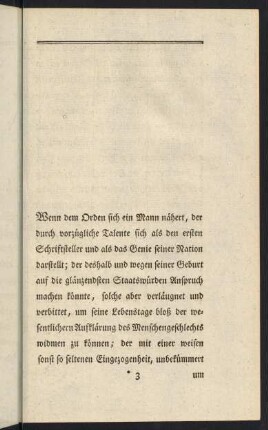 Wenn dem Orden sich ein Mann nähert...
