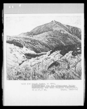 Schneekoppe von der böhmischen Seite