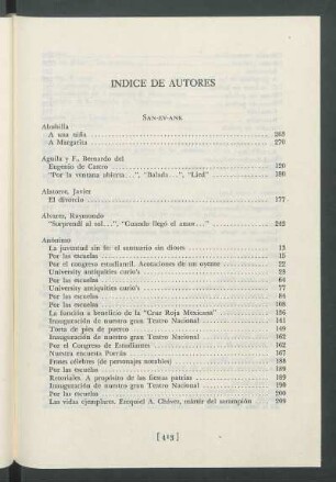 Índice de autores