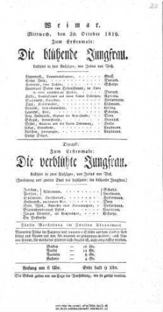 Die blühende Jungfrau