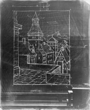 Professor Max Kleiber beim Unterricht (Architektur, Perspektive) an der königlich bayerischen Akademie der bildenden Künste in München