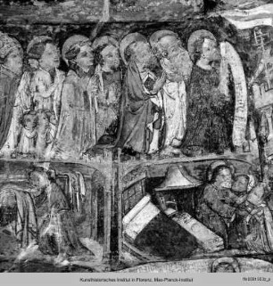 Das Jüngste Gericht : Der Einzug der Gerechten ins Paradies mit Segenssprüchen Christi (?)