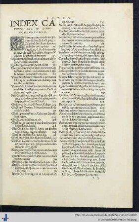 Index Capitum Hoc In Libro Contentorum.