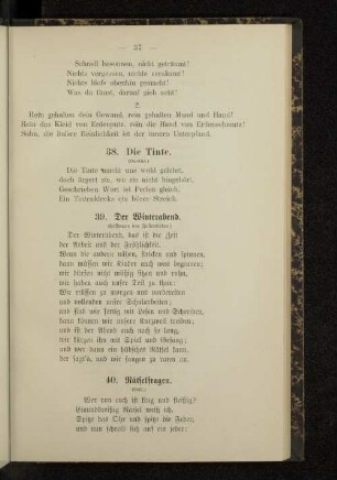 38. Die Tinte.