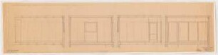 Werkbund-Ausstellung, Stuttgart-Weißenhof Einfamilienhaus Typ C 7: Elternschlafzimmer, 4 Wandansichten 1:20