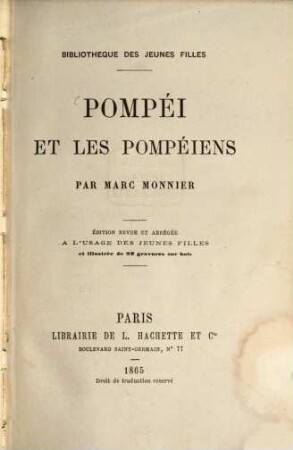 Pompéi et les Pompéiens