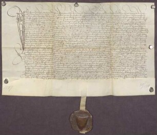 Gültbrief des Franz Nüßlin, Gerber zu Pforzheim, gegen die Pfleger des Heilig-Kreuz-Altars zu Ellmendingen