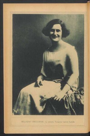 Bellezas uruguayas: La señorita Turquesa Latorre Larreta - [Fotografía]