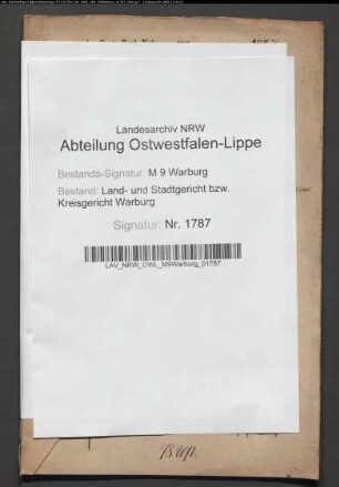 Erblasser: Puls, Elisabeth, geb. Bartholdus: