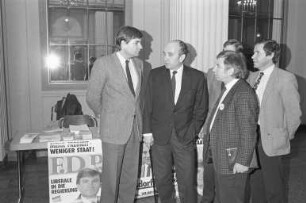 Wahlkundgebung der Karlsruher FDP zur Landtagswahl Baden-Württemberg am 25. März 1984 im Konzerthaus