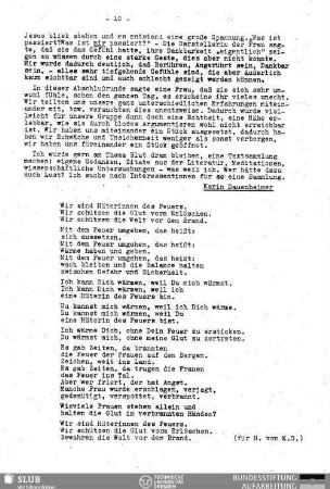 Wir sind Hüterinnen des Feuers