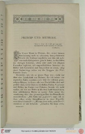 Princip und Methode