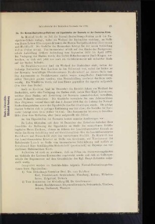 IIa. Die Normal-Beobachtungs-Stationen und Signalstellen der Seewarte ab der Deutschen Küste.