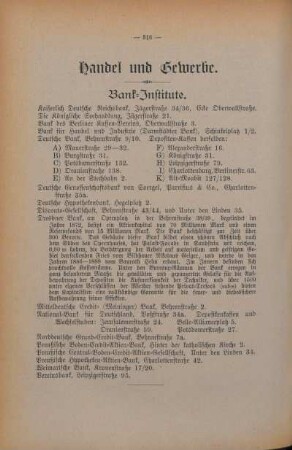 Handel und Gewerbe