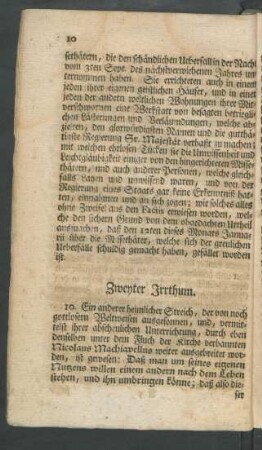 Zweyter Irrthum