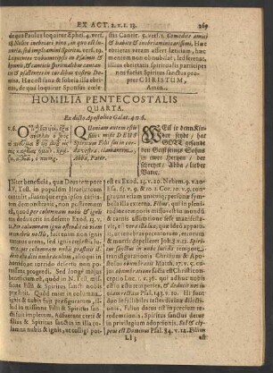 Homilia Pentecostalis Quarta.