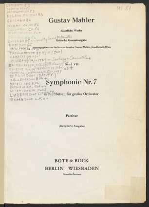 Bd. 7: Symphonie Nr. 7 : in fünf Sätzen für großes Orchester