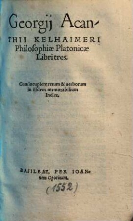 Philosophia Platonica : libri tres