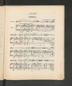 2. Suite. 1. Polonaise.