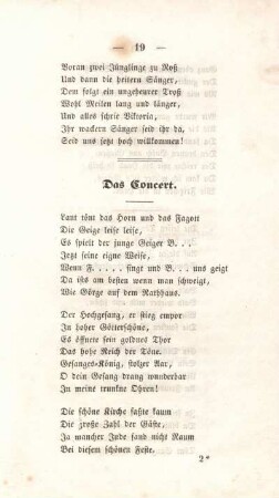 Das Concert.