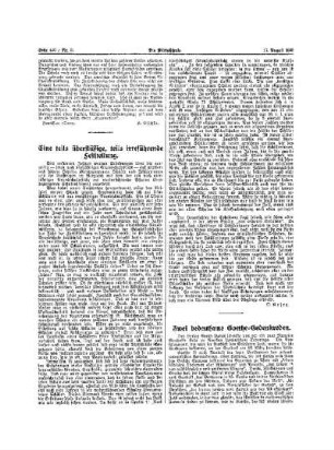 Eine teils überflüssige, teils irreführende Feststellung